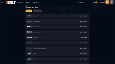 casino mobile payment