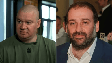 Український шоумен Євген Кошовий та бізнесмен Тимур Міндіч