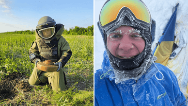 Дмитро Комаров на зйомках в Україні