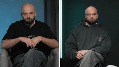 Дьомін під час зйомок СЛАВА+