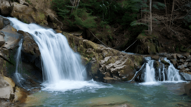 Водоспад Кам’янка, один із водоспадів Львівщини