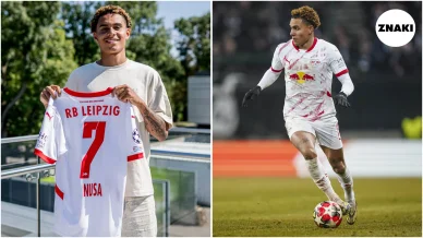 Antonio Nusa i RB Leipzig Antonio Nusa i RB Leipzig