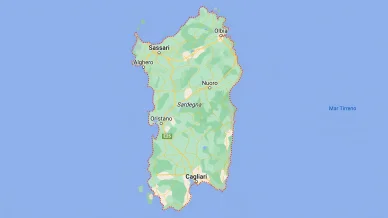 Mappa dell'isola Sardegna Sardegna mappa