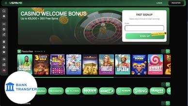 best bank transfer online casino