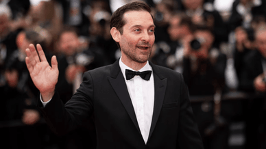 Tobey Maguire under ett offentligt evenemang