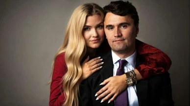 Charlie Kirk y Erika Kirk esposa de Charlie Kirk