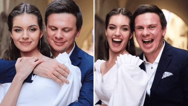 Весілля Дмитра Комарова та Олександри Кучеренко у травні 2019 року