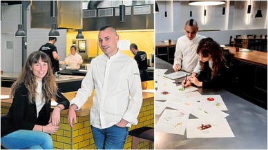 Chef Cristian Palacio y gerente Sofía Sanz