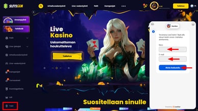 Asiakaspalvelu SlotsGem casino