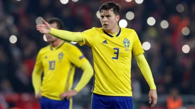 Victor Nilsson Lindelöf i det svenska landslaget