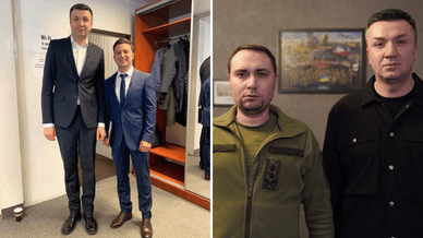 Сергій Іванов стоїть поруч із Володимиром Зеленським та з Кирилом Будановим