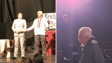 Корчинський на сцені