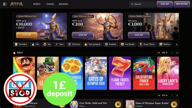 deposit 1 casino