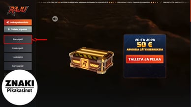 pikakasinot bonukset