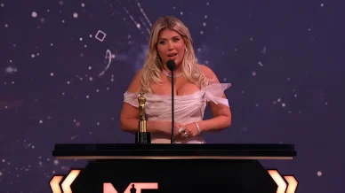 Entrega de premios a Wanda Nara Wanda Nara ganó el premio Martín Fierro 2026 en la categoría de Labor conducción femenina
