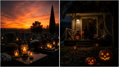 Alla helgons dag vs. Halloween Alla helgons dag vs. Halloween