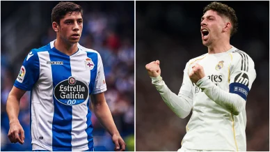 Federico Valverde en La Coruña y Real Madrid