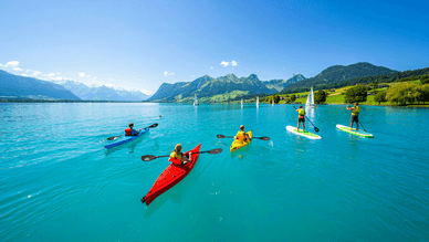 Wasseraktivitäten am Vierwaldstättersee