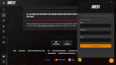 Jokery Online Casino Kundensupport