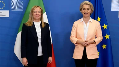 Giorgia Meloni e Ursula von der Leyen