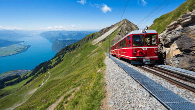 Berühmte Zahnradbahn auf den Pilatus