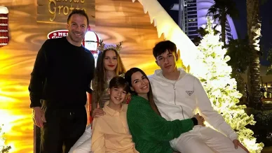 Moglie e figli di Del Piero Alessandro Del Piero con la famiglia