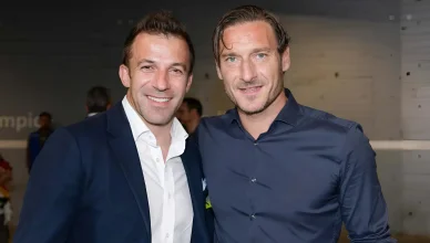 Rivali Totti e Del Piero Alessandro Del Piero e Francesco Totti