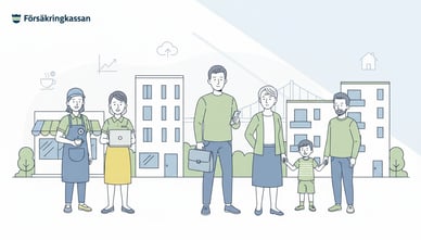 Personer som är försäkrade i Sverige och som bor och arbetar i landet, oavsett nationalitet.