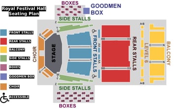 Royal Festival Hall seating plan