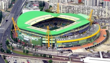 Panorama do Estádio José Alvalade visto do ar