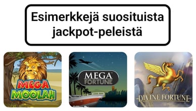 esimerkkejä suosituista jackpot-peleistä