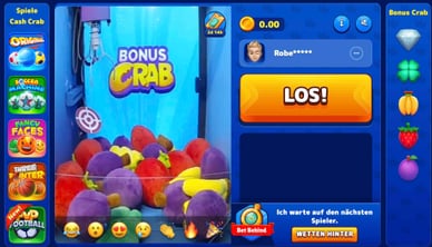Online Casino Willkommensbonus mit Bonus Crab