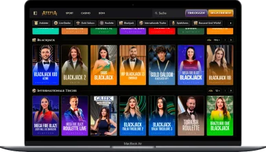Live-Spiele im Atefia Casino