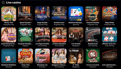 NV casino élő kaszinó