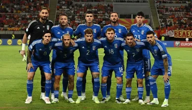Nazionale italiana 2024 Barella con la Nazionale italiana