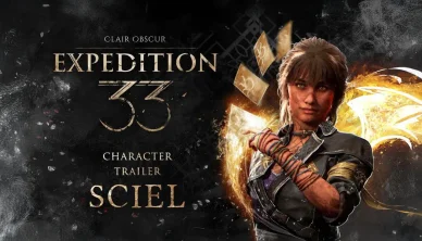 Sciel brandissant des cartes magiques dans Clair Obscur : Expedition 33.