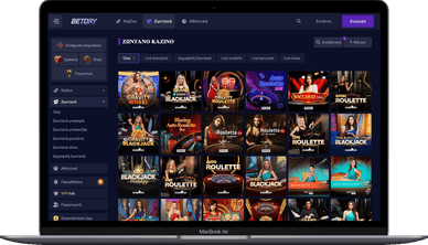 Η εμπειρία live καζίνο στο Betory Τραπέζια live casino στο Betory Casino