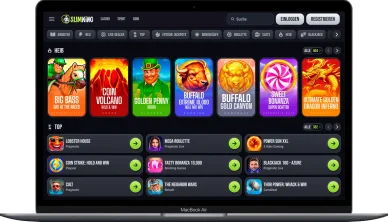 Spieleangebot im Slimking Casino