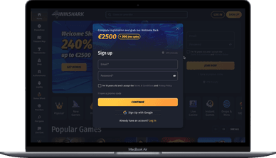 Registration Winshark Casino