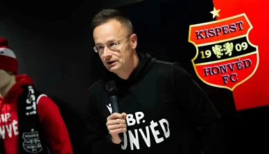 Szijjártó Péter — a Budapesti Honvéd labdarúgóklub elnöke Szijjártó Péter Budapest Honvéd FC