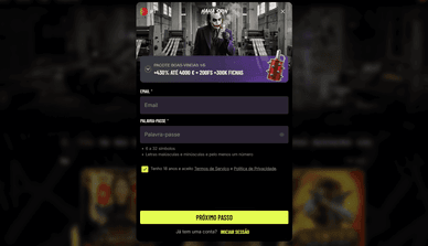 Processo de registo no Casino HaHaSpin on line