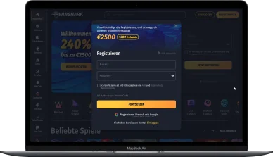 Winshark Casino Registrierung Winshark Online Casino Registrierung
