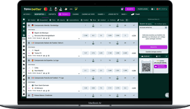 Apostas desportivas no SpinBetter