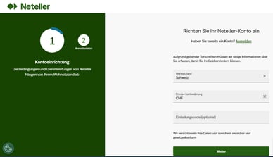 Wie registriert man sich im Neteller