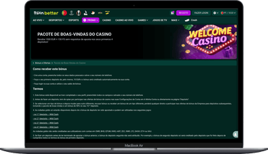 Pacote de boas-vindas por registo no SpinBetter