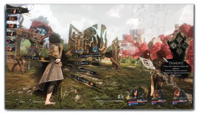 Capture d’écran du système de combat tactique dans Clair Obscur : Expedition 33.