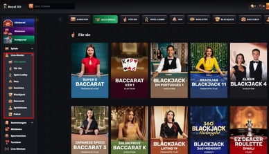 Live-Spiele in RoyalXO Casino