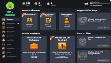 Missionen in RoyalXO Casino