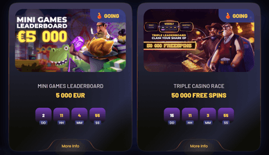 tournaments at 10 pound deposit casino uk
