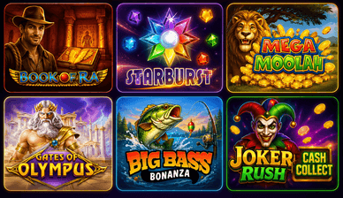 Sechs starke Slots zum Spielen mit Boni